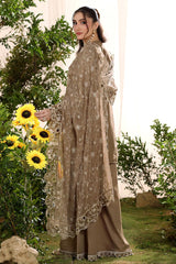Irha By Guzel Stitched 3 Piece Luxury Cotton Suit-03-Farmeen