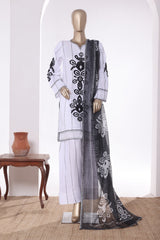 Khombi Stitched 3 Piece Luxury Cotton Suit-J-401-OW