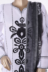 Khombi Stitched 3 Piece Luxury Cotton Collection'2025-J-401-OW