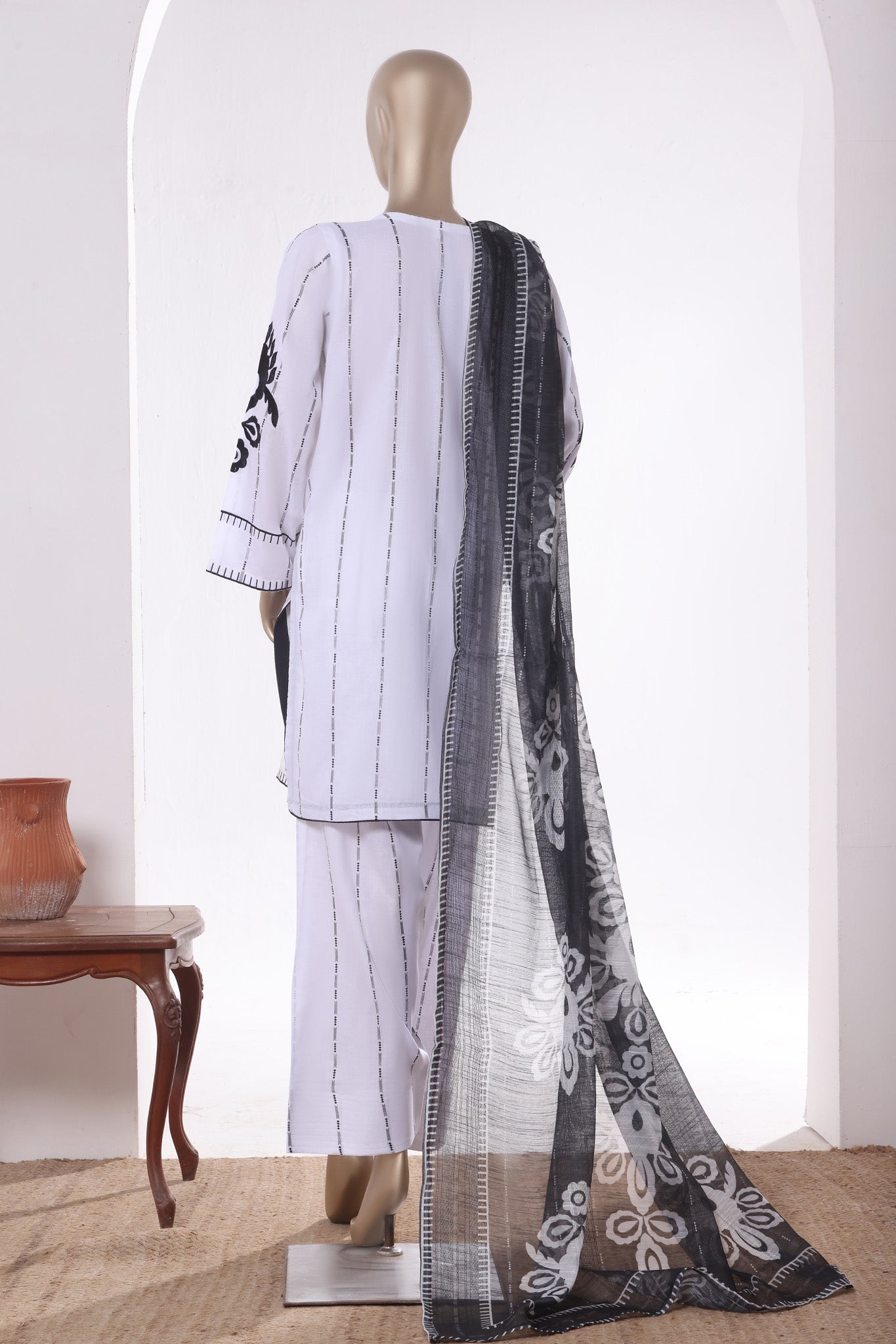 Khombi Stitched 3 Piece Luxury Cotton Collection'2025-J-401-OW