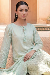 Ayla By Soghat Unsitched 3 Piece Chikankari Lawn Suit-03-Mint Green