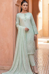 Ayla By Soghat Unsitched 3 Piece Chikankari Lawn Suit-03-Mint Green