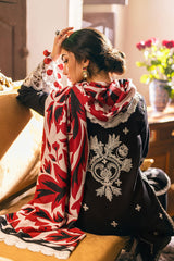 Symphony By Mushq Unstitched 3 Piece Emb Karandi Suit-03-Midnight Magic
