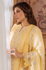 Festive Edit By Sahar Unstitched 3 Piece Emb Luxury Formals Collection'2025-03-Pale Primrose
