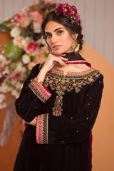 Makhmal By Zaaviay Stitched Phulwari (Three Piece)