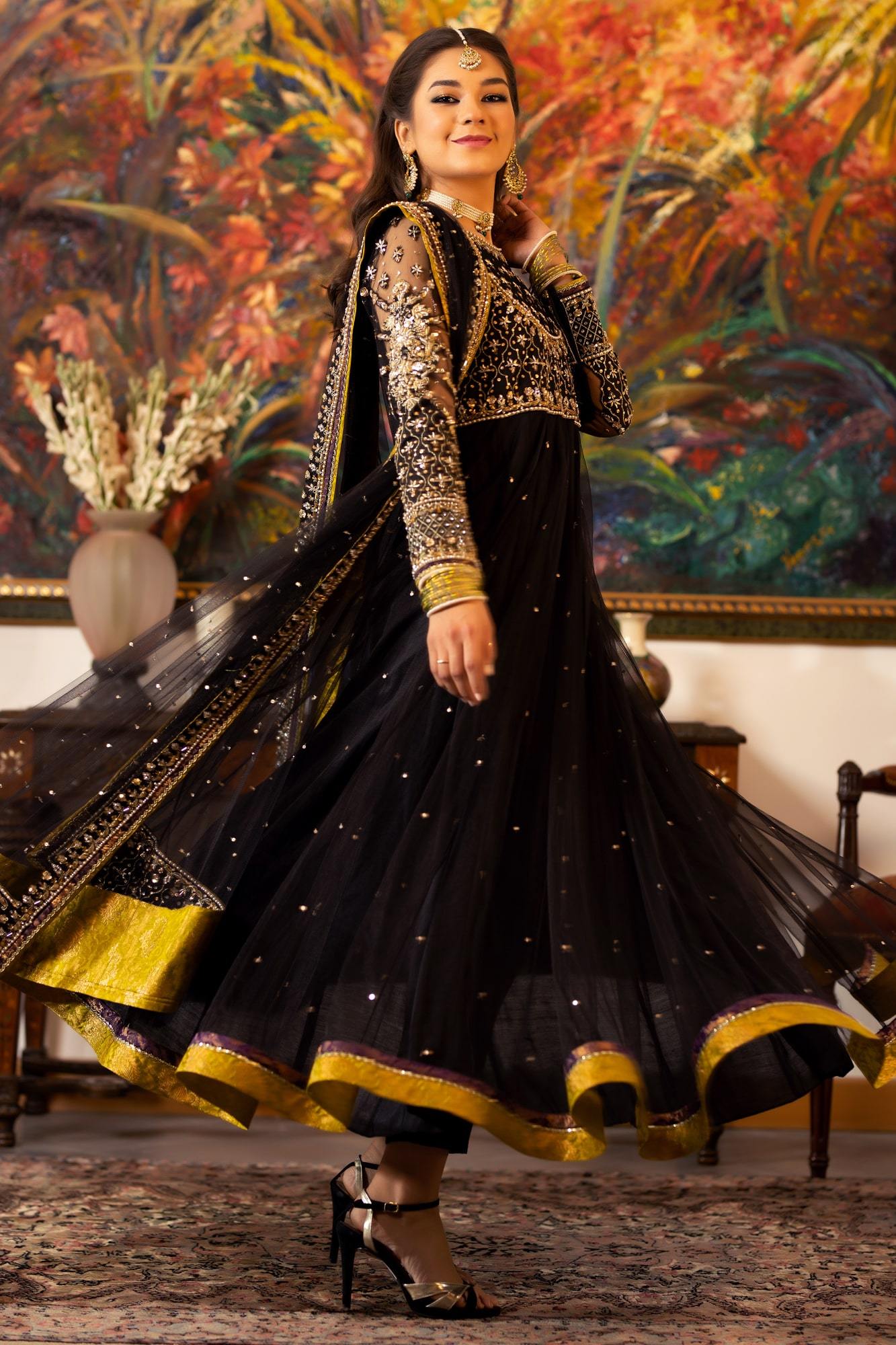 Neher By Zaaviay Stitched Kala Sha Kala A (Ready To Wear - Three Piece)