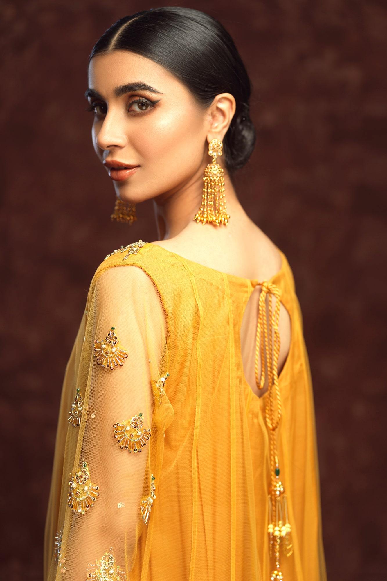 Gehna By Zaaviay Stitched Chandbali (Three Piece)