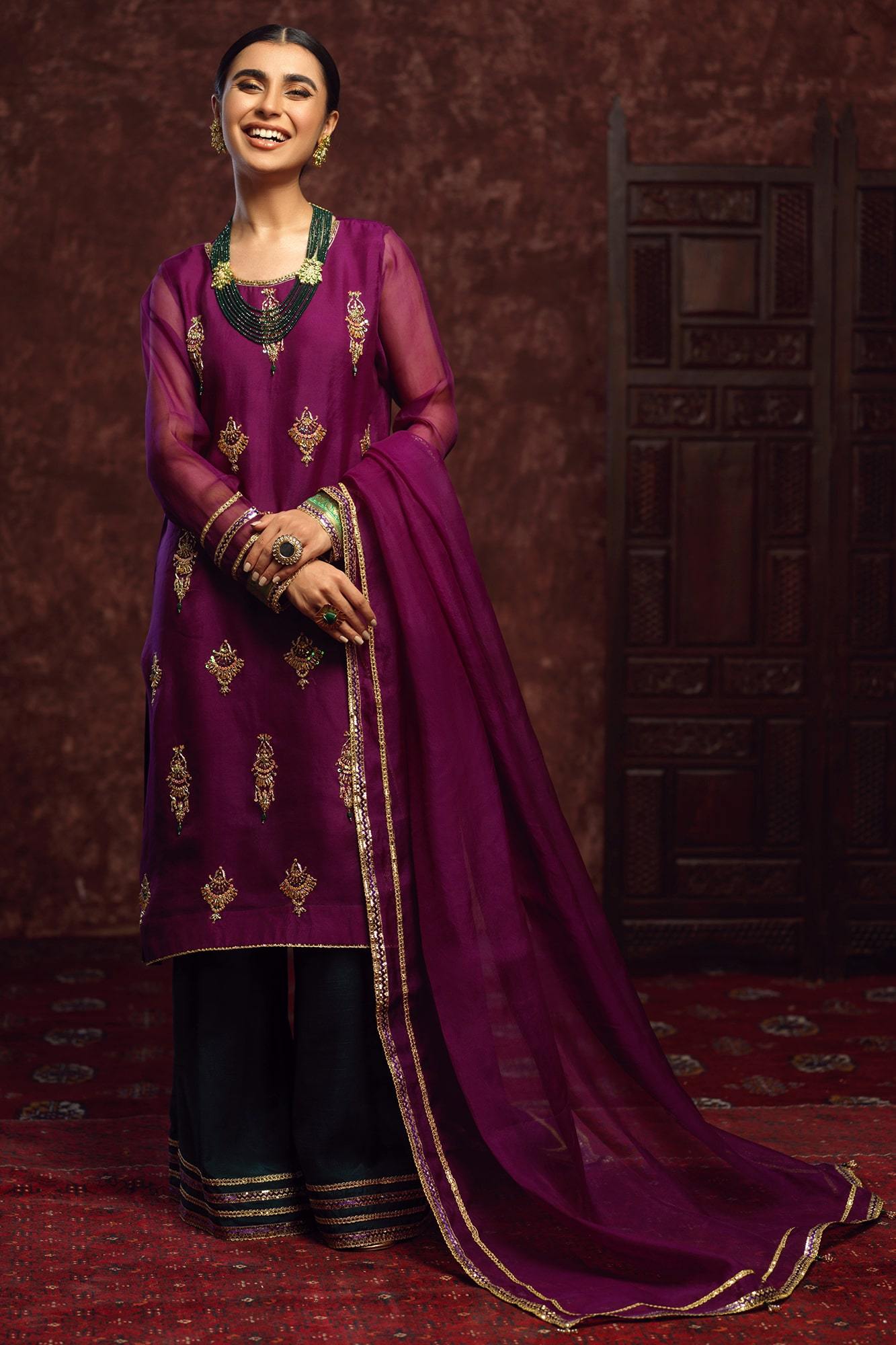 Gehna By Zaaviay Stitched Jhumka (Three Piece)