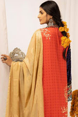 Zarki's by Riaz Arts Unstitched 3 Piece Printed Kundan Sateen Suit-KS-03