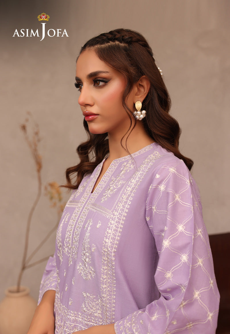 Asim Jofa Essential Pret Drop 7 Ajlpj-02 Embroidered Cambric 2Pc