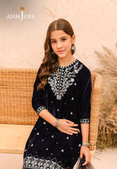 Asim Jofa Velvet Kids Pret Ajkv-02 Embroidered Velvet 3 Pcs
