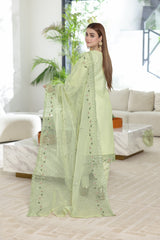 Mintara By Dressline Semi Stitched 3 Piece Aiyudia Formals Collection'2025-mintara-semi-stitched-pistachio-glow