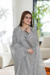 Mintara By Dressline Semi Stitched 3 Piece Aiyudia Formals Collection'2025-mintara-semi-stitched-moonstone-silver