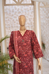 Oswah By Suntex Stitched 3 Piece Printed Lawn Suit-OS-2678