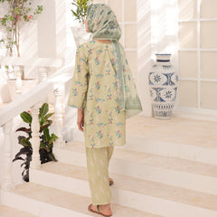 Suntex Stitched 3 Piece Kids Lawn Suit-SH-2661-Pistachio