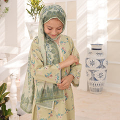 Suntex Stitched 3 Piece Kids Lawn Suit-SH-2661-Pistachio