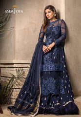 Asim Jofa Limited Edition Vol-1 2021 Ajle-09 Embroidered Organza 3 Pcs