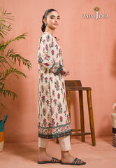 Asim Jofa Gul Rung Pret Collection Ajgr-01 Printed Cotton Silk 1 Pcs