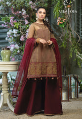 Asim Jofa Festive Jashn Ajfc-47 Embroidered Organza 3 Pcs