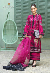 Asim Jofa Festive Jashn Ajfc-44 Embroidered Cotton Net 3 Pcs