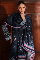 Meline By Farasha Unstitched 3 Piece Premium Viscose Collection'2025-03-Night Oak