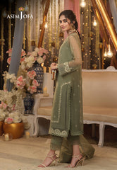 Asim Jofa Festive Eid 2021 Ajfc-17 Embroidered Organza 3 Pcs