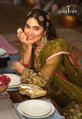 Asim Jofa Festive Eid 2021 Ajfc-15 Embroidered Organza 3 Pcs