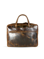 Bag X Premium Leather Laptop Bag Brown