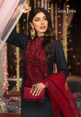 Asim Jofa Festive Eid 2021 Ajfc-13 Embroidered Cotton Jacquard 3 Pcs