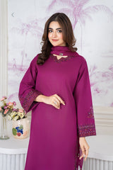 Tiraz Stitched 3 Piece Summer Suit-Hala