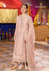 Asim Jofa Dastaan Ajda-17 Embroidered Lawn Silk 3 Pcs