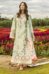 The Secret Garden Hemline By Mushq Unstitched 3 Piece Summer Suit-04-A-Starlit Lilies