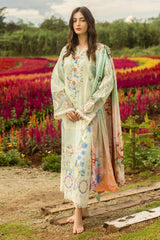 The Secret Garden Hemline By Mushq Unstitched 3 Piece Summer Suit-04-A-Starlit Lilies