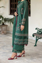 Bahaar by Farasha Unstitched 3 Piece Emb Lawn Suit-04-Azure Grace