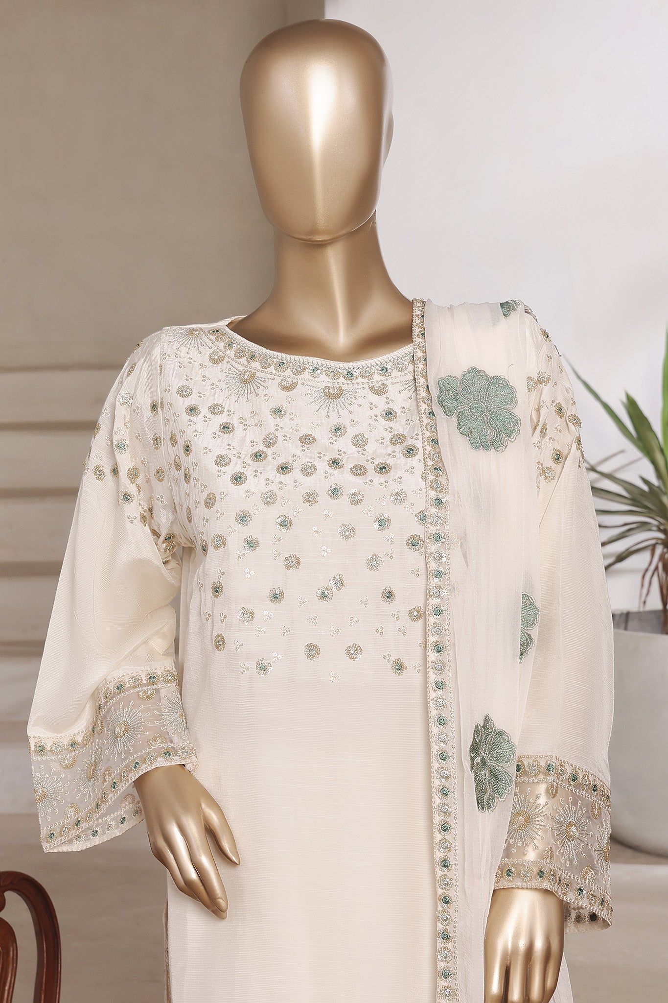 Khombi Stitched 3 Piece Luxury Formals Collection'2025-196-C
