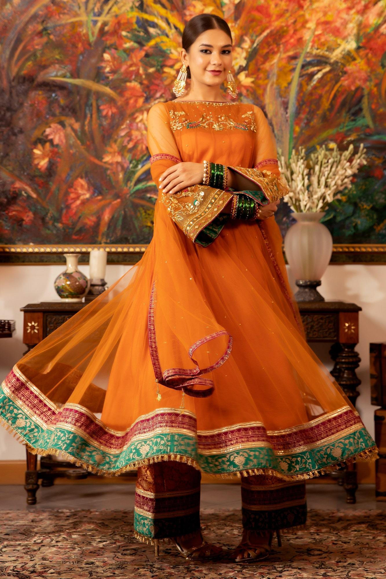 Neher By Zaaviay Stitched Genda Phool (Ready To Wear - Three Piece)
