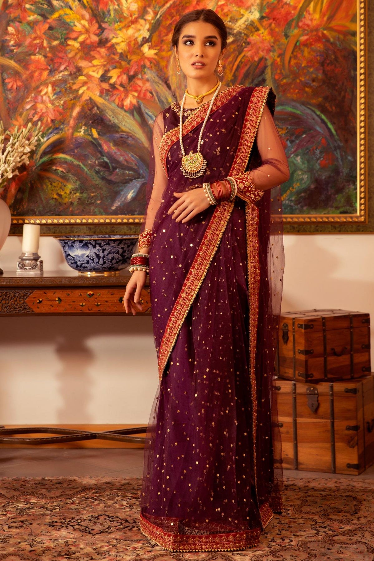 Neher By Zaaviay Stitched Shadmani (Ready To Wear - Three Piece)