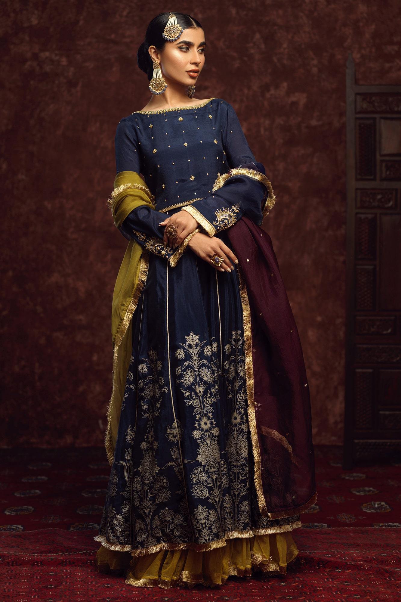 Gehna By Zaaviay Stitched Champakali (Three Piece)