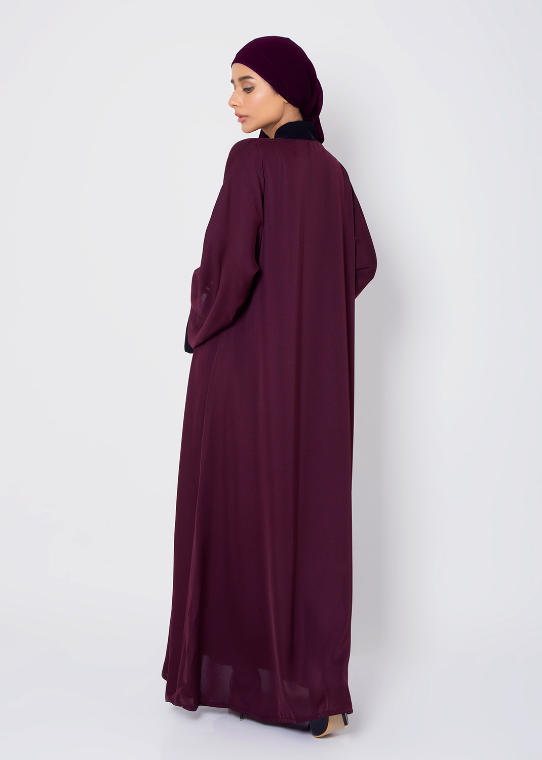 Abaya.Pk Pristine Plum Abaya