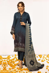 Zarki's by Riaz Arts Unstitched 3 Piece Printed Kundan Sateen Suit-KS-04