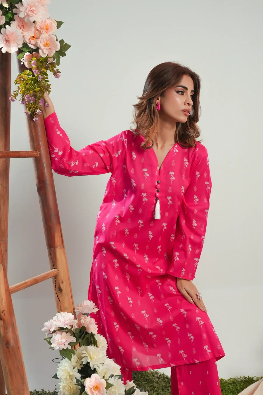 Dhaga Stitched 2 Piece Lawn Collection'2025-Matching separate 0047