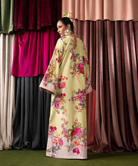 Print Therapy By Mazil Stitched Kaftan Suit-Marigold
