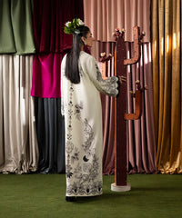 Print Therapy By Mazil Stitched Kaftan Suit-Snowdrop