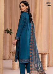 Zarif Unstitcehd 3 Piece Embroidered Eid Lawn Suit-ZEL-04-Kiara