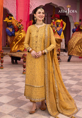 Asim Jofa Dastaan Ajda-04 Embroidered Paper Cotton 3 Pcs