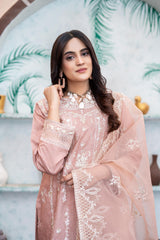 Dressline Al Umer Textile New Stitched Fancy Emb Chikankari Lawn Fancy Emb Organza Dupatta Collection