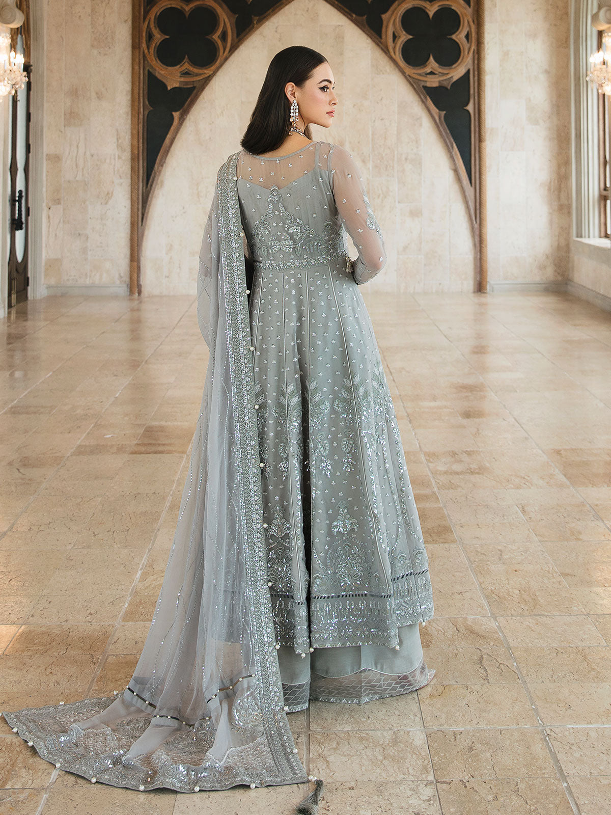 Gulaal Unstitched 3 Piece Emb Chiffon Eid Collection'2023-Arwa 06