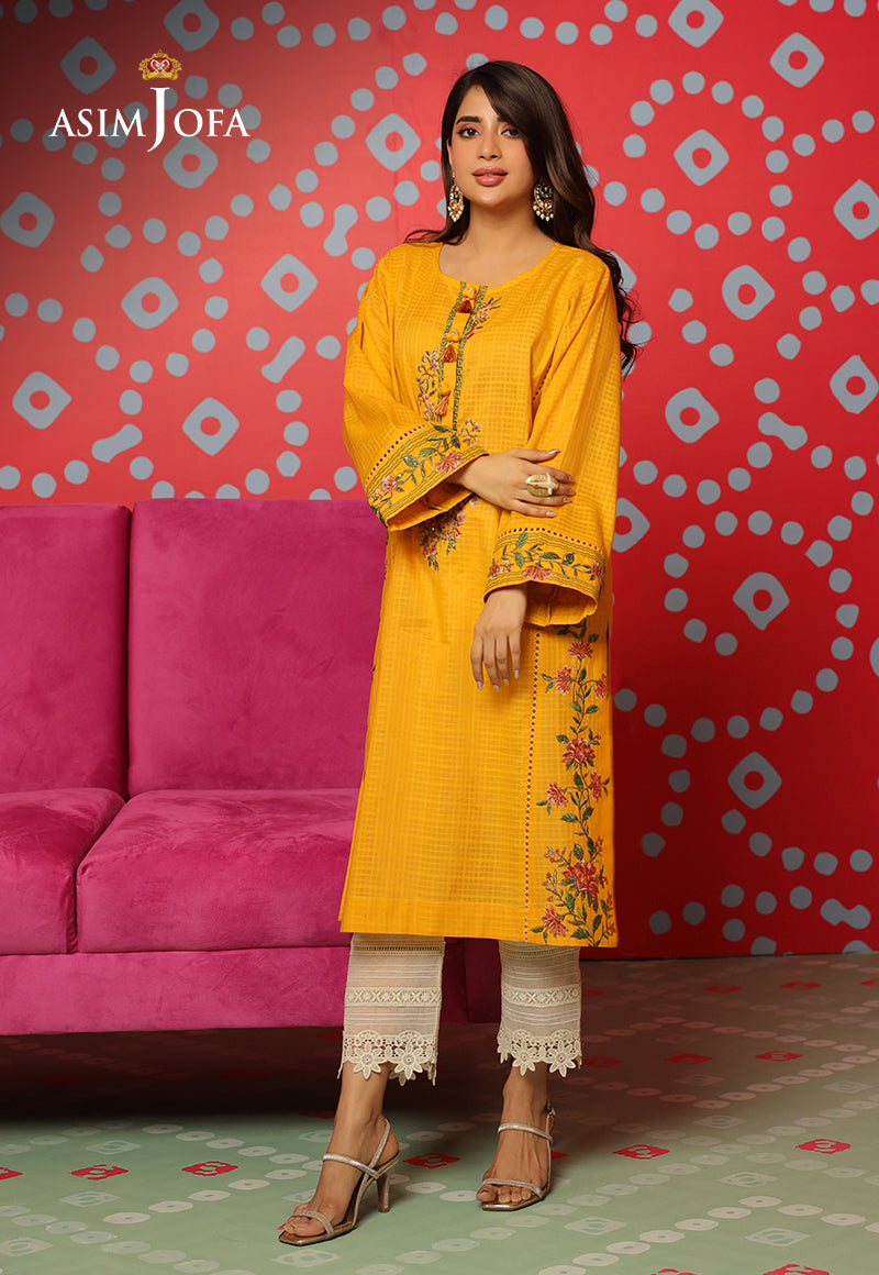 Asim Jofa Tara Sitara Ajtm-22 - 1 Pc Embroidered Self Jacquard 1 Pc