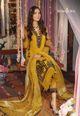 Asim Jofa Festive Eid 2021 Ajfc-12 Embroidered Organza 3 Pcs
