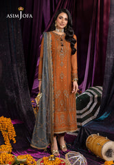 Asim Jofa Dastaan Ajda-15 Embroidered Chiffon 3 Pcs